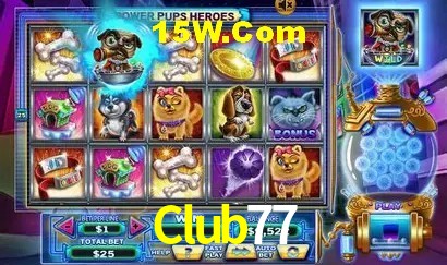 Interface moderna da plataforma Club77